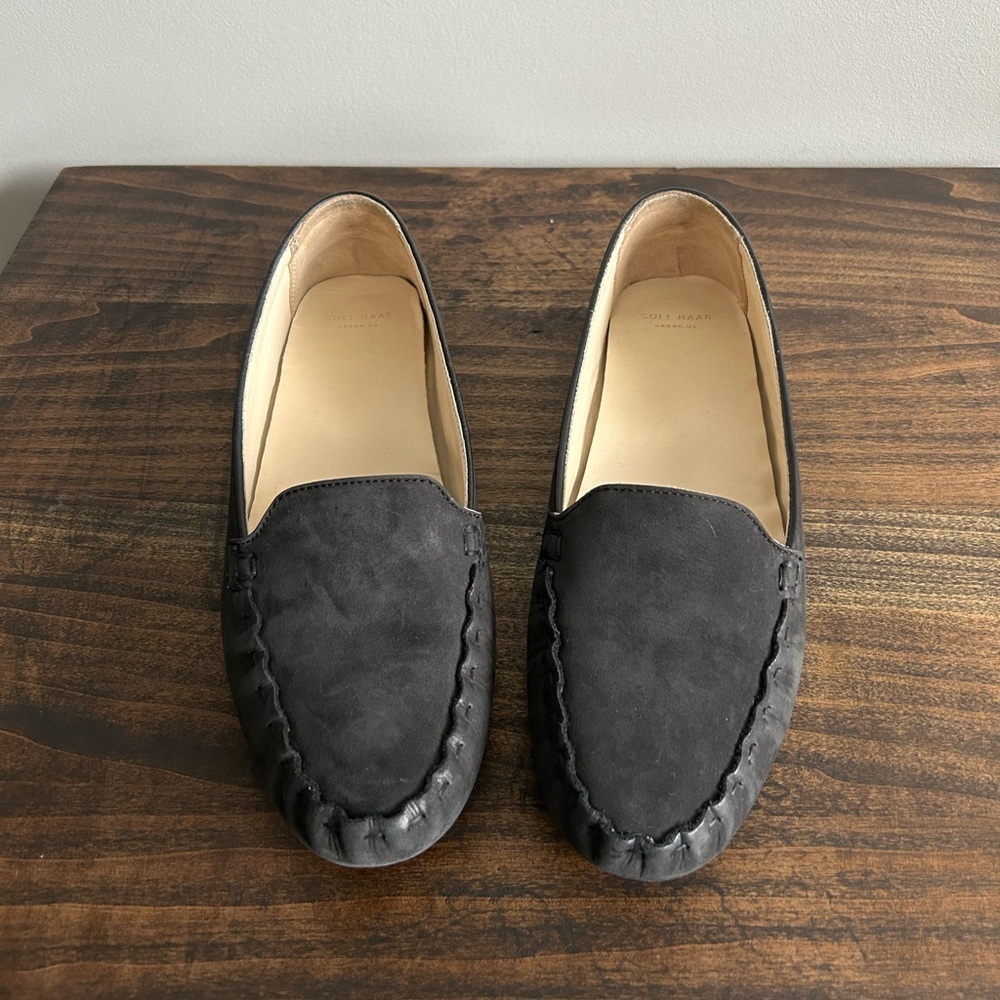 Cole Haan Grand OS Women’s Black Leather Loafers, Size 9.5